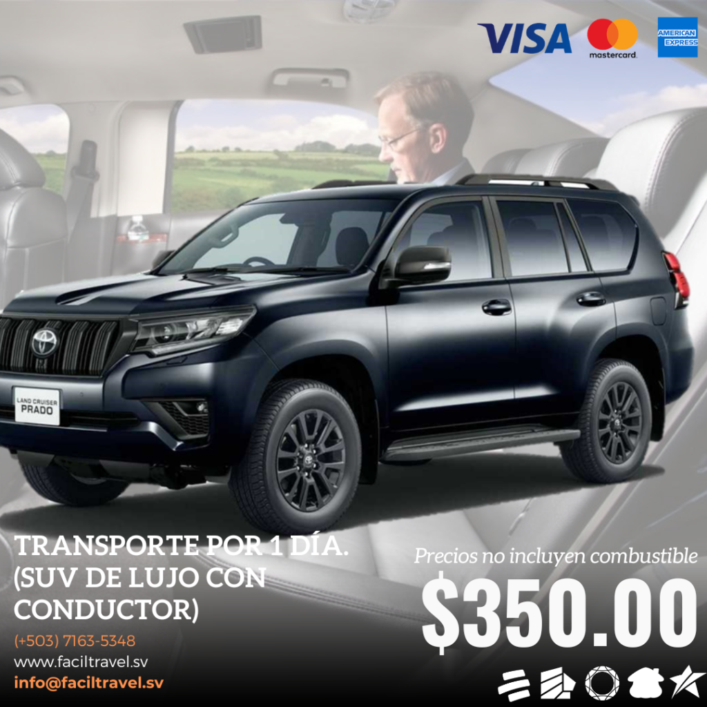 Toyota Prado con CONDUCTOR - Servicio por 12 horas