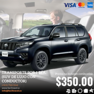 Toyota Prado con CONDUCTOR - Servicio por 12 horas